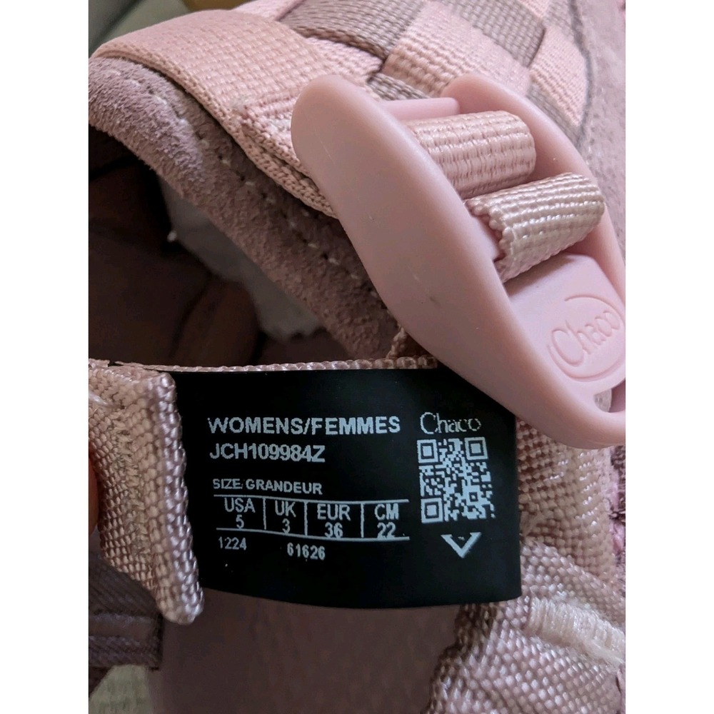 NEW Chaco Women Canyon Woven Clogs - Light Pink Rose Quartz Sustainable Eco Sz 5 - Picture 8 of 10